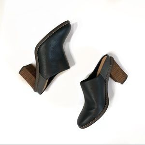 Dr. Scholl’s Viking Clogs Heeled Mules Black Gray